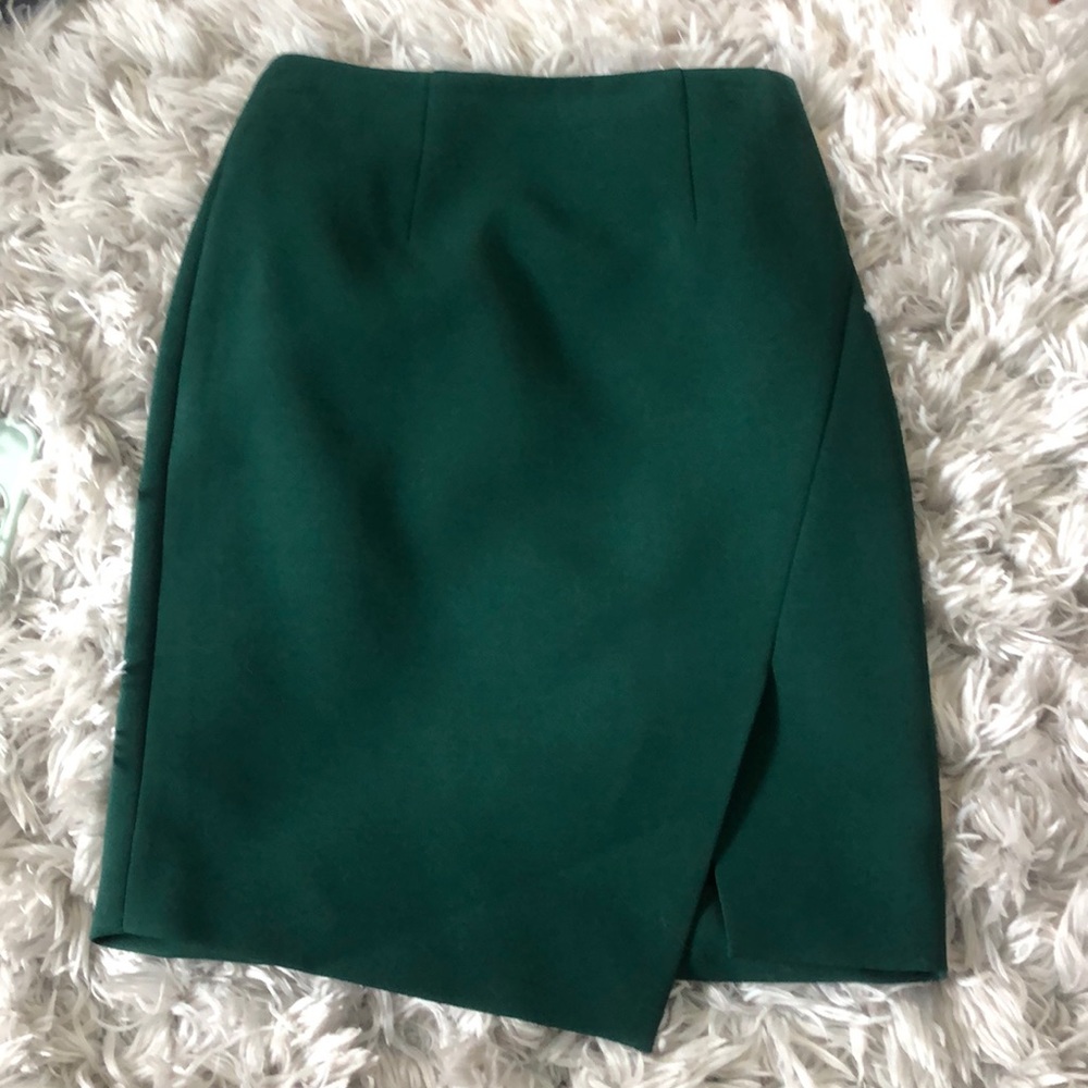Emerald green pencil skirt